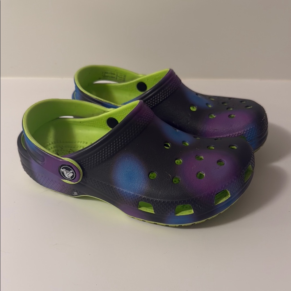 CROCS Kids Sandals - Blue and Lime